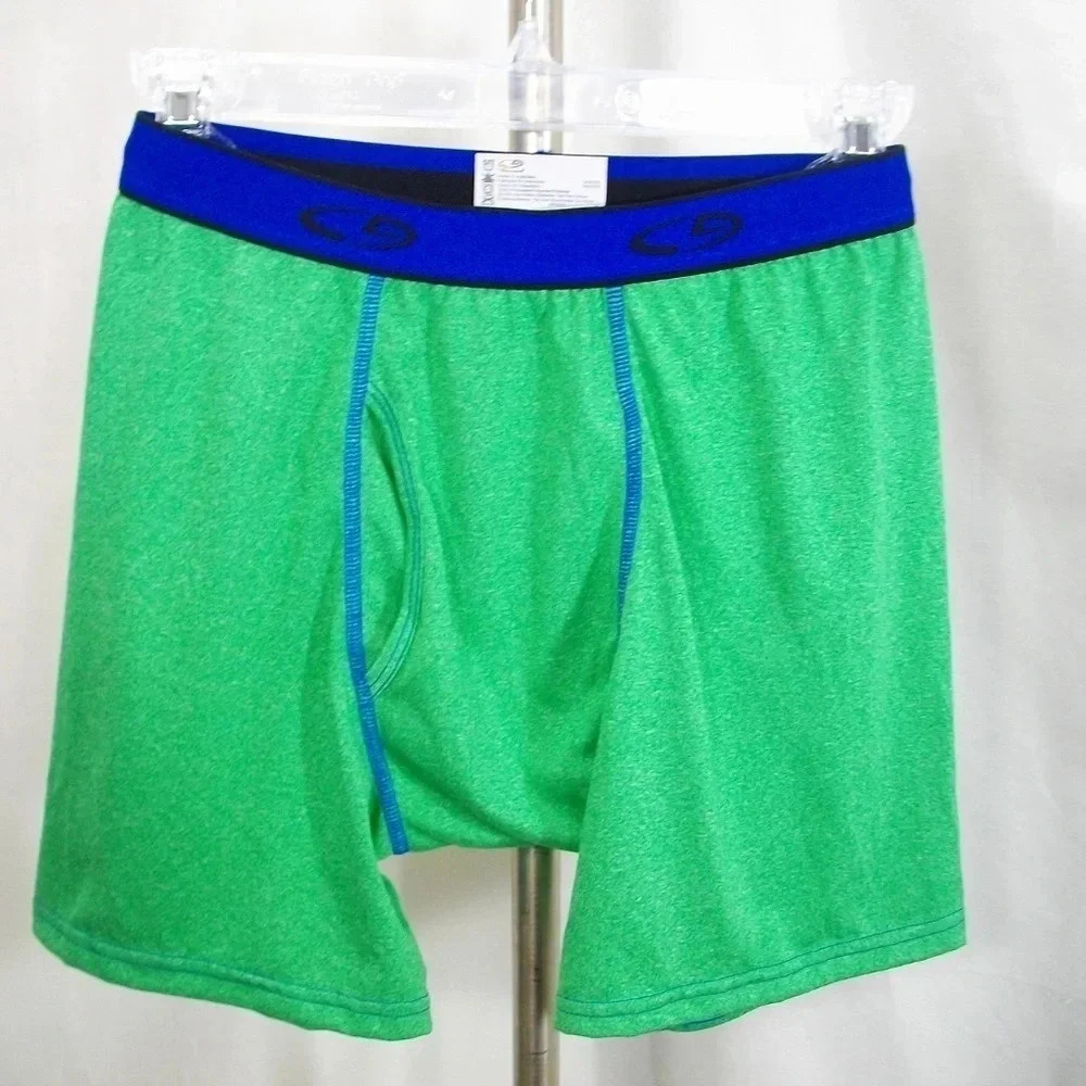 SMALL Champion Mens Power Core Compression Shorts‎ Green & Blue NWT